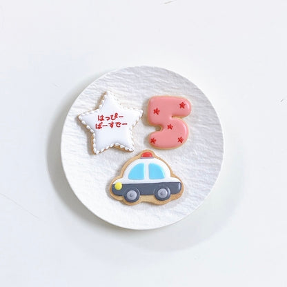 乗り物アイシングクッキーセット【消防車／パトカー／救急車】