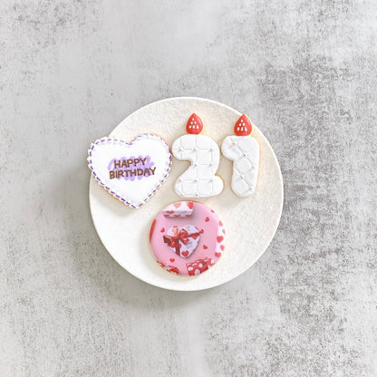 ケーキモチーフプリントクッキーセット