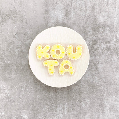モコフワハートフリルアルファベットクッキー