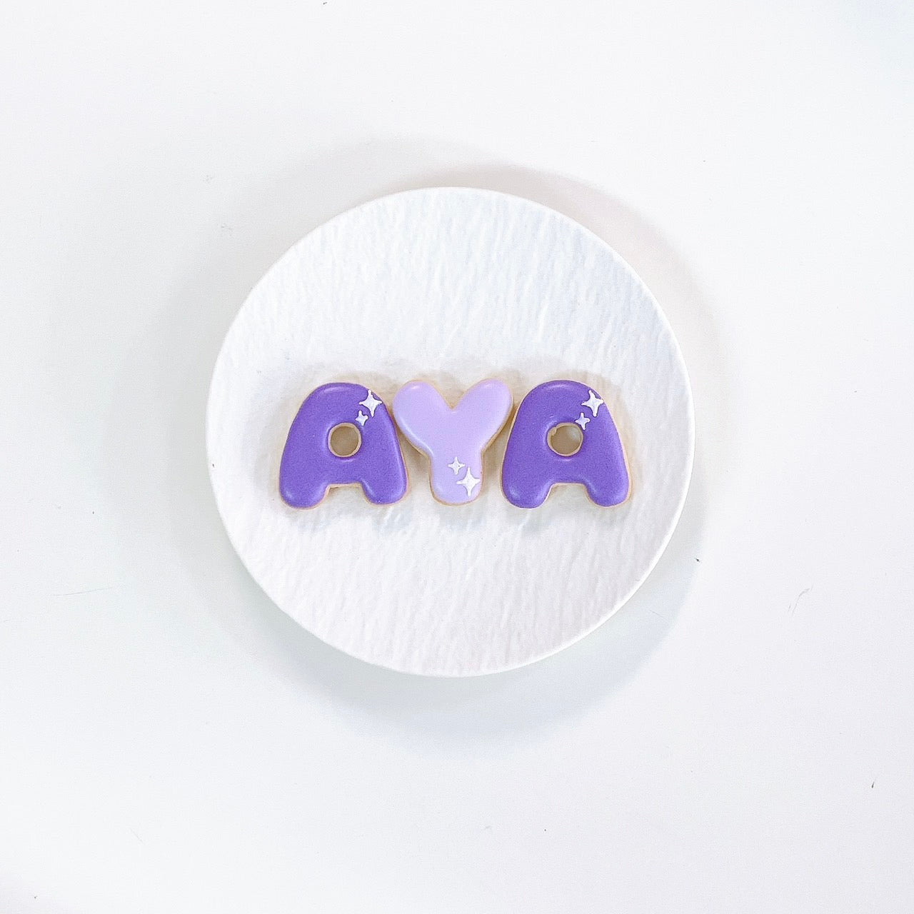 キラキラアルファベットアイシングクッキー