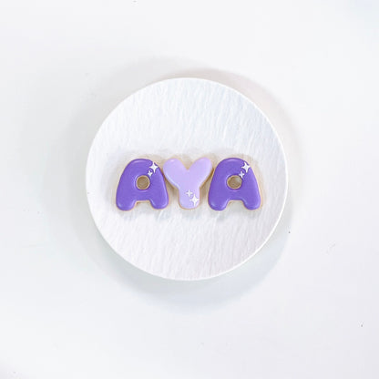 キラキラアルファベットアイシングクッキー