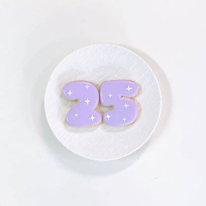 キラキラナンバーアイシングクッキー