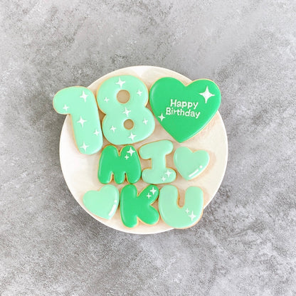キラキラお名前アイシングクッキーセット