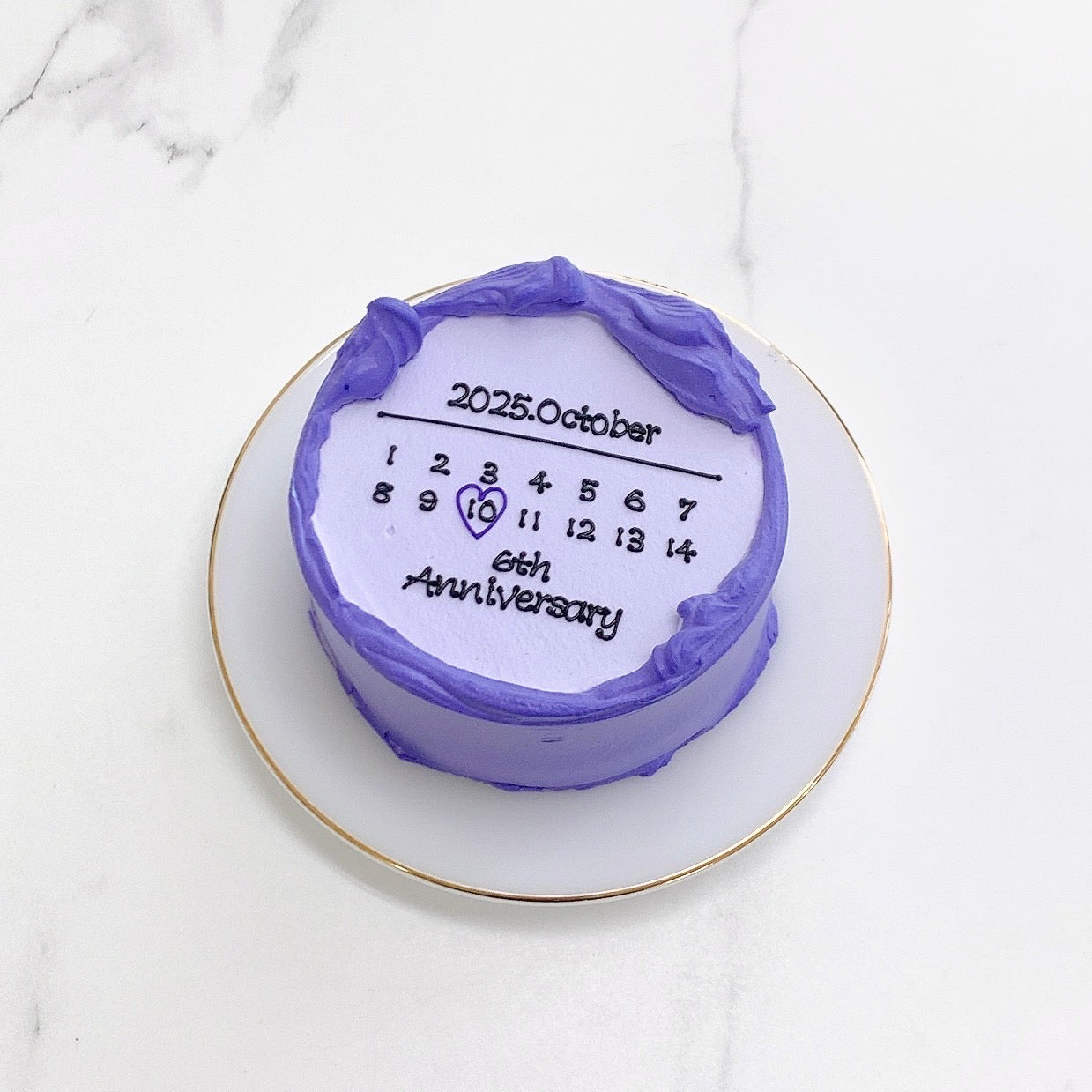 手書きカレンダーセンイルケーキ［カラー土台］