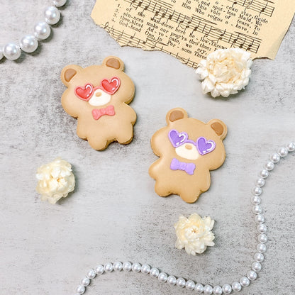 サングラスくまちゃんアイシングクッキー ＼ケーキにのせるだけでオリジナルケーキの完成♪ ／