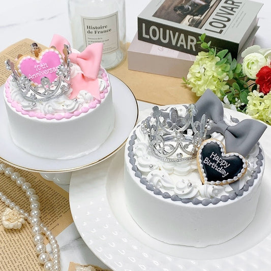 パステルリボン付きティアラケーキ