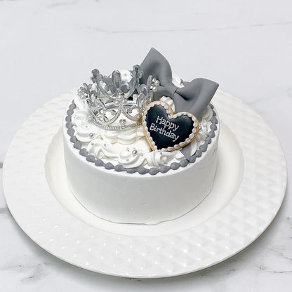 パステルリボン付きティアラケーキ