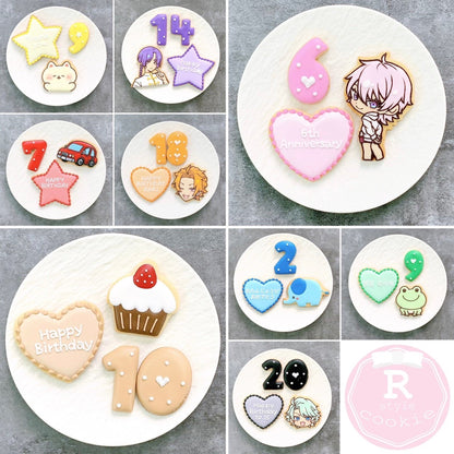 頂いた画像から製作♡ お好きなデザインの手書きイラストクッキーセット