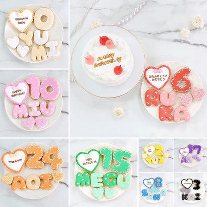 ハートフリルアイシングクッキーセット