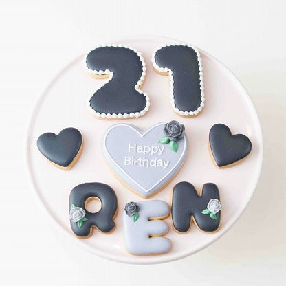 薔薇付きアイシングクッキーセット