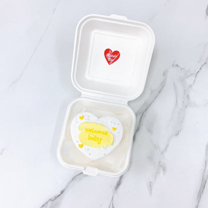 ペイントハートランチボックスケーキ