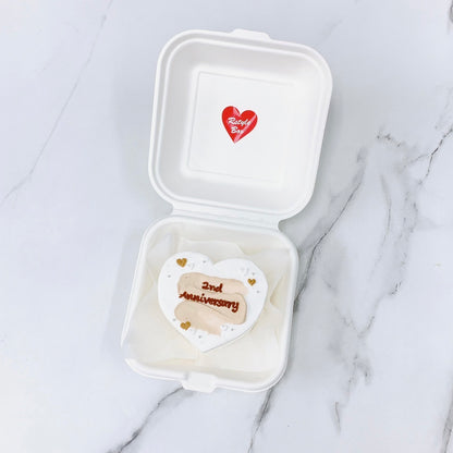 ペイントハートランチボックスケーキ