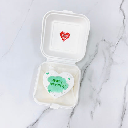 ペイントハートランチボックスケーキ