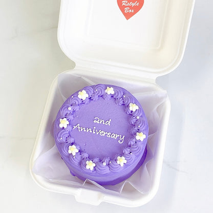 プチフラワーランチボックスケーキ