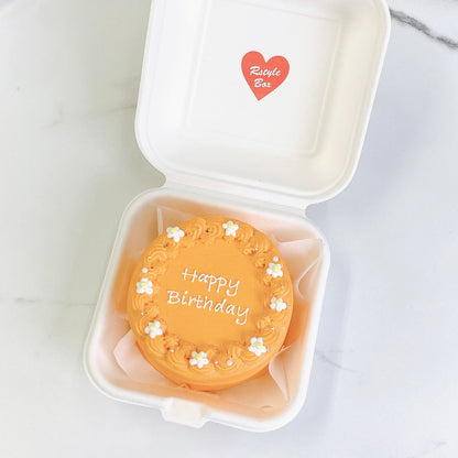 プチフラワーランチボックスケーキ