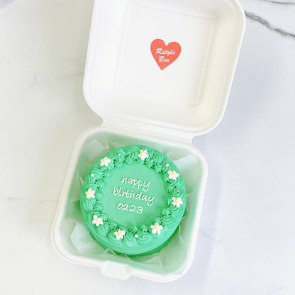 プチフラワーランチボックスケーキ