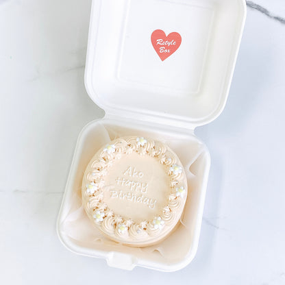 プチフラワーランチボックスケーキ