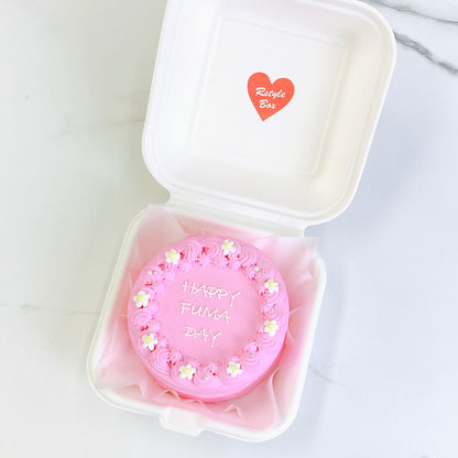 プチフラワーランチボックスケーキ