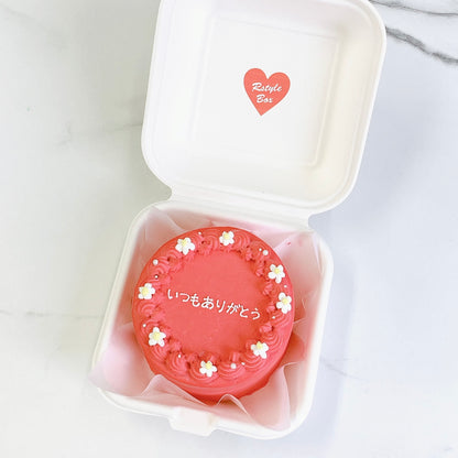 プチフラワーランチボックスケーキ