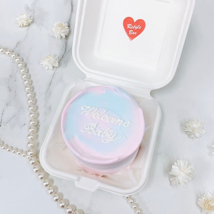 ジェンダーリビールランチボックスケーキ