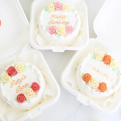 ロイヤル薔薇ランチボックスケーキ