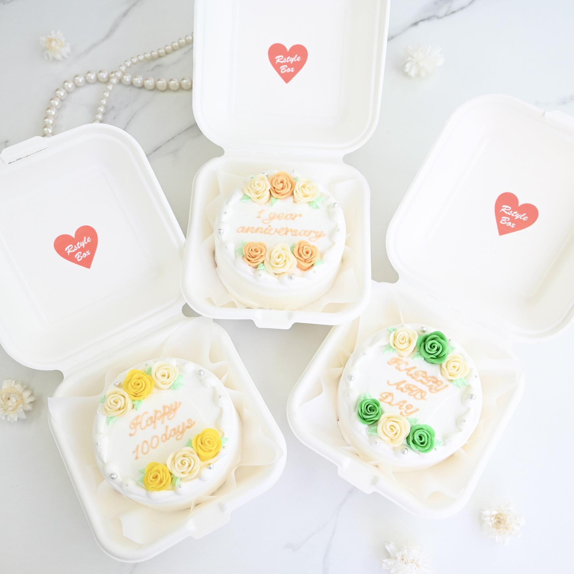 ロイヤル薔薇ランチボックスケーキ