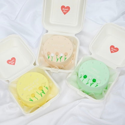 チューリップ畑ランチボックスケーキ