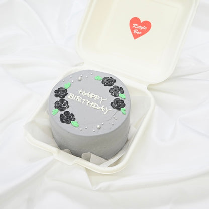 薔薇デザインランチボックスケーキ