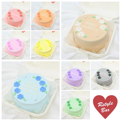 薔薇デザインランチボックスケーキ