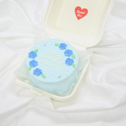 薔薇デザインランチボックスケーキ