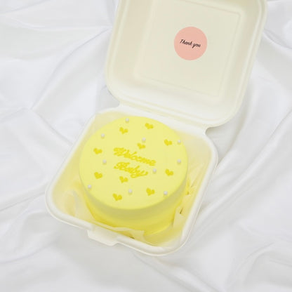 パールプチハートランチボックスケーキ