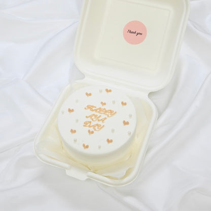 パールプチハートランチボックスケーキ