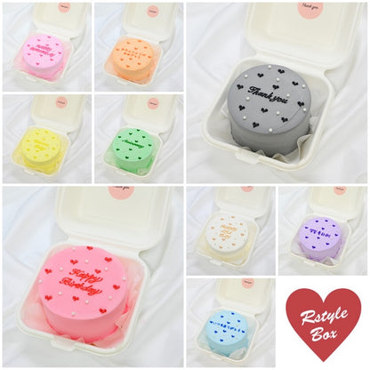 パールプチハートランチボックスケーキ