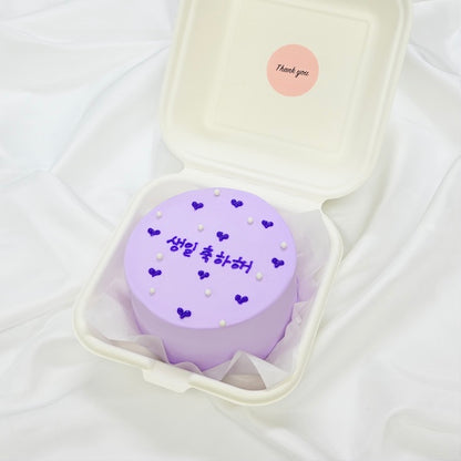 パールプチハートランチボックスケーキ