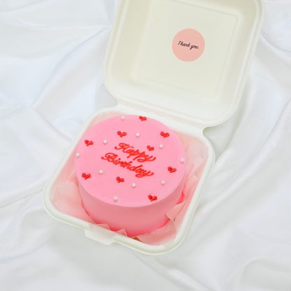 パールプチハートランチボックスケーキ