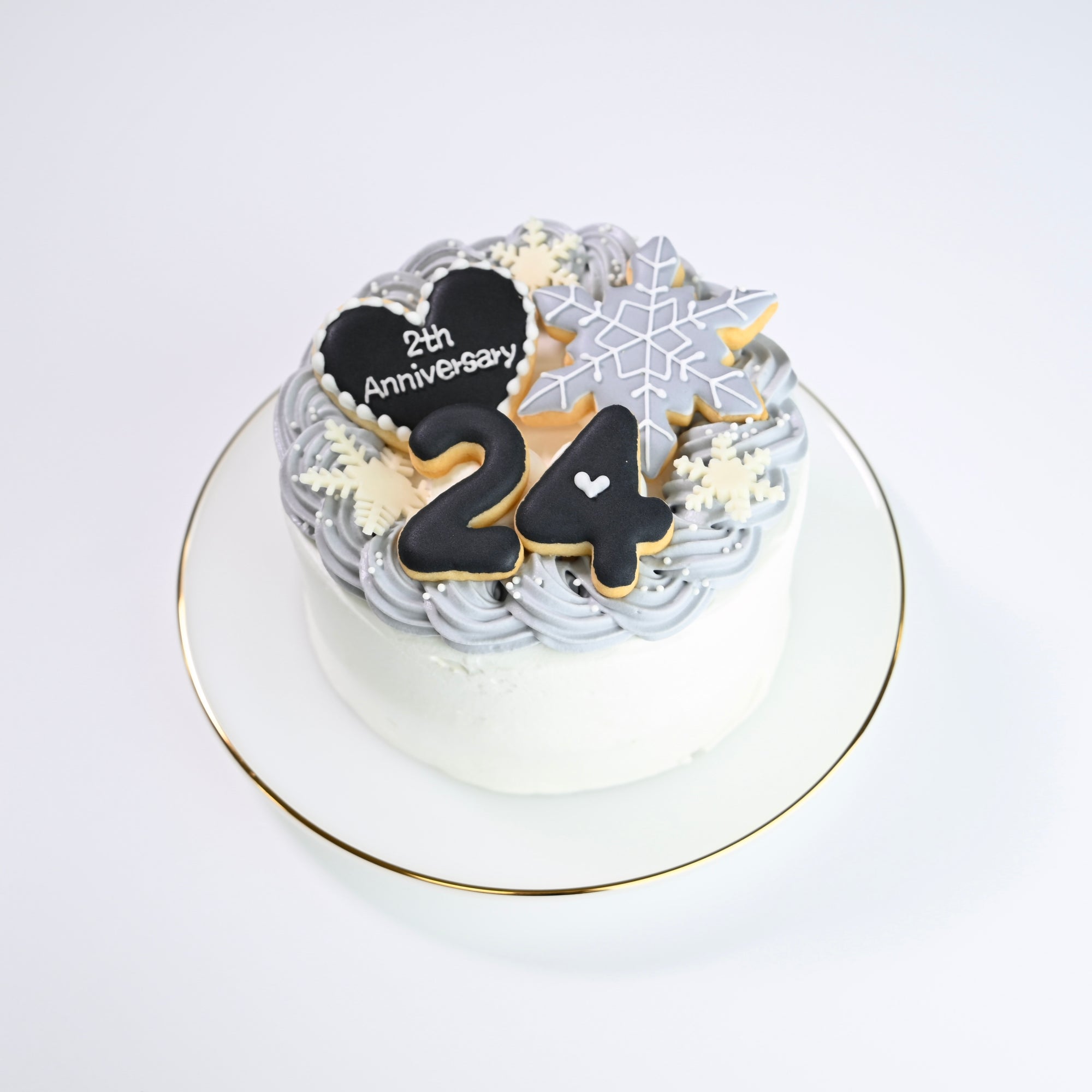 雪の結晶づくしセンイルケーキ