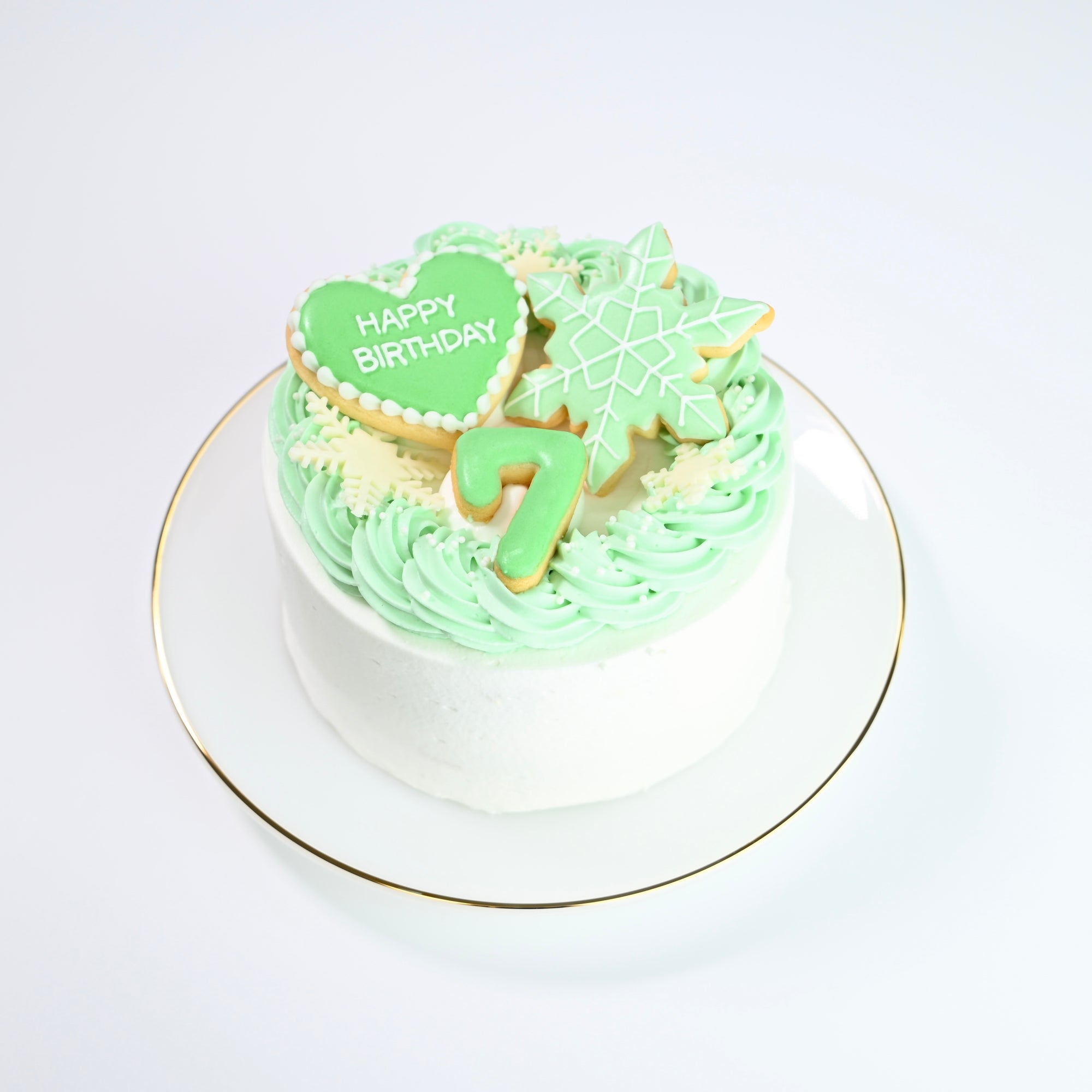 雪の結晶づくしセンイルケーキ