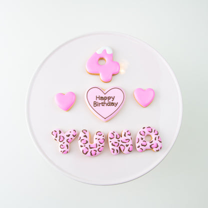 豹柄・ハートアイシングクッキーセット