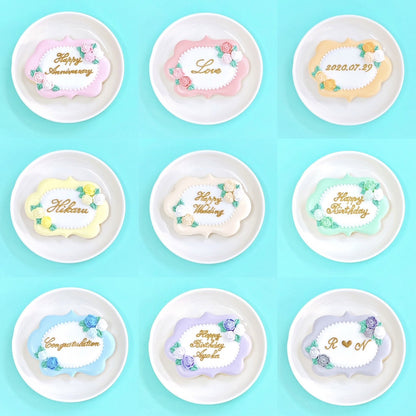 バラプレートクッキー