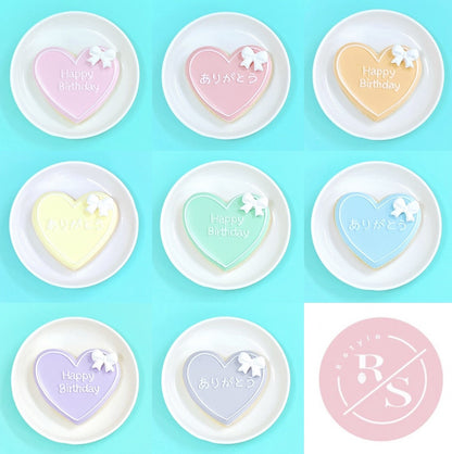 リボン付き！ハート型プレートクッキー