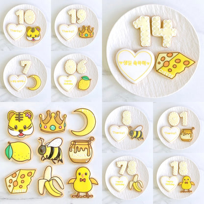 〈 黄色推しさんへ❤︎ 〉絵文字アイシングクッキーセット