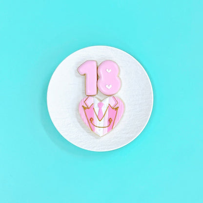 ハート型衣装クッキー＆数字クッキーセット