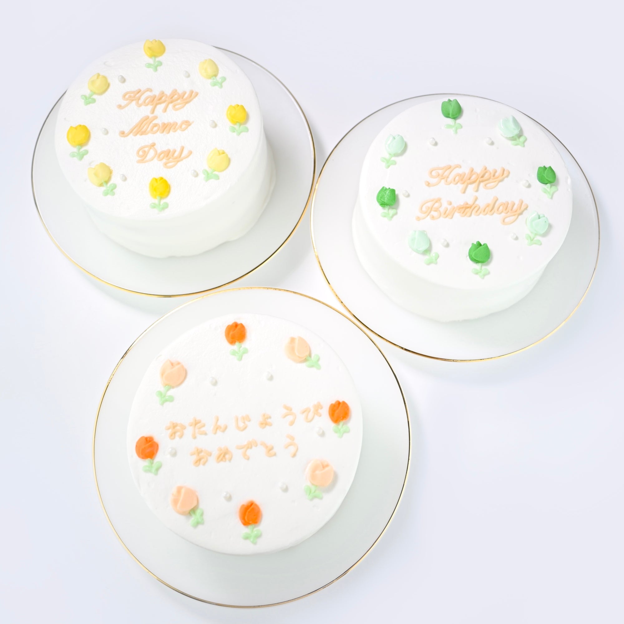 フラワーケーキ 〜お花は2色選べます♪〜