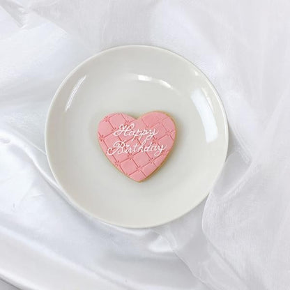 キルティング風バースデープレートクッキー