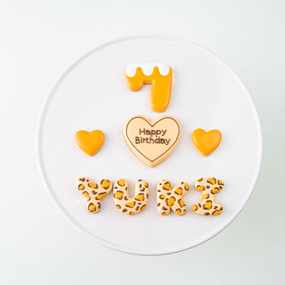 豹柄・ハートアイシングクッキーセット