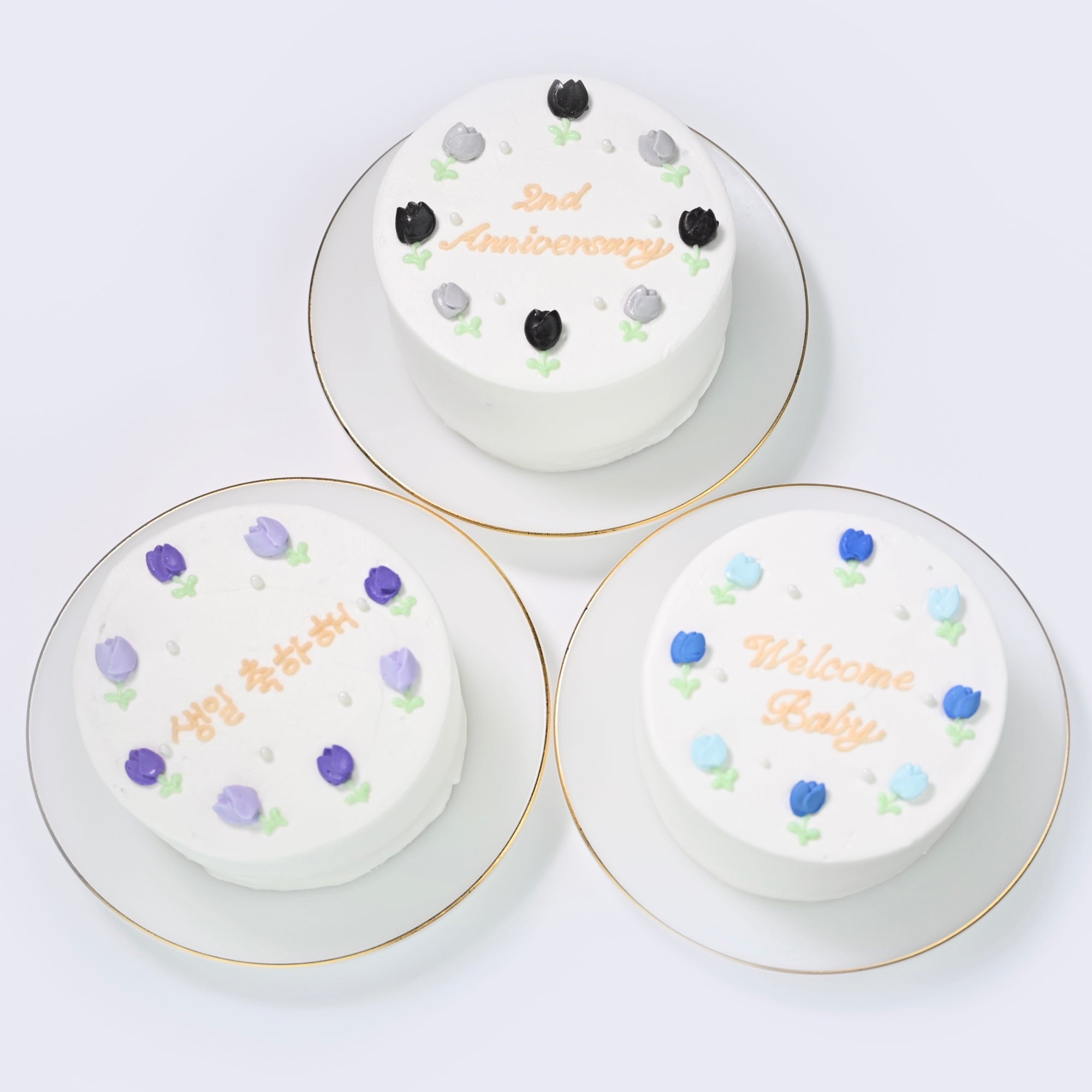 フラワーケーキ 〜お花は2色選べます♪〜