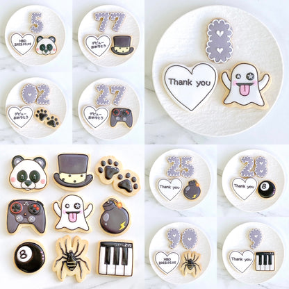 〈 黒推しさんへ❤︎ 〉絵文字アイシングクッキーセット