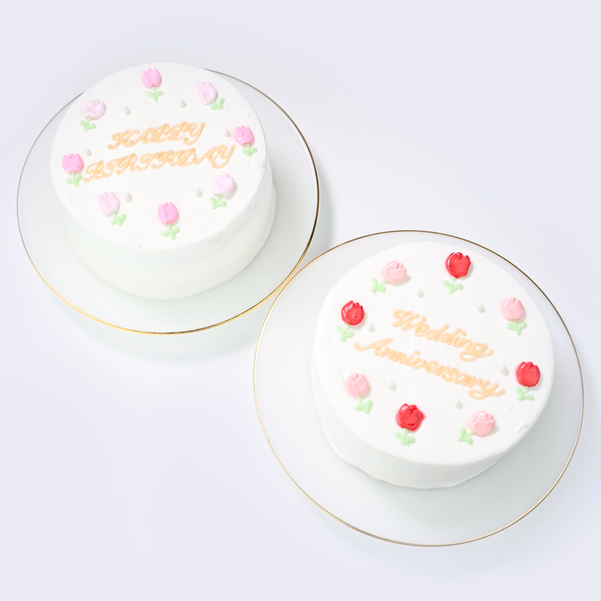 フラワーケーキ 〜お花は2色選べます♪〜