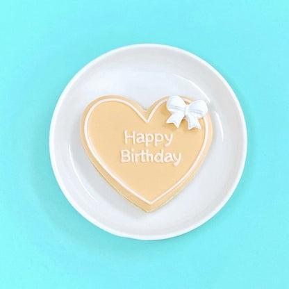 リボン付き！ハート型プレートクッキー