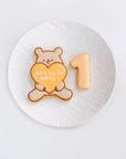 モコモコくまちゃんプレート＆数字クッキーセット